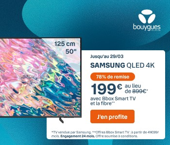 Promo Bbox Smart TV avec TV Samsung à -78%