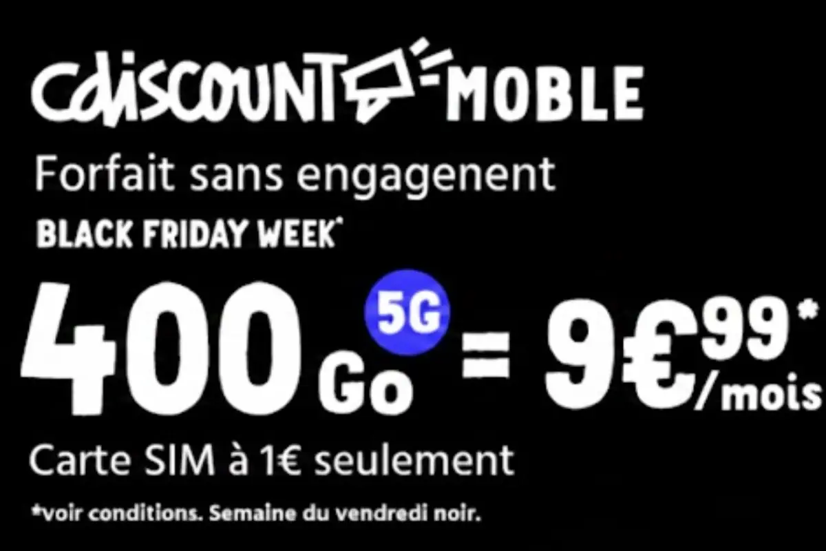 promo forfait cdiscount mobile black friday cdiscount mobile