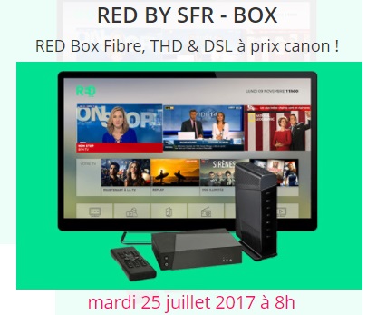 Nouvelle vente privée RED By SFR : la BOX Internet Fibre, THD et DSL à prix canon