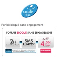 Promos Coriolis : Forfait 2H bloqué avec SMS et MMS illimités à 4.50€