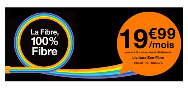 Orange Internet : la fibre en promo à partir de 19.99 euros 