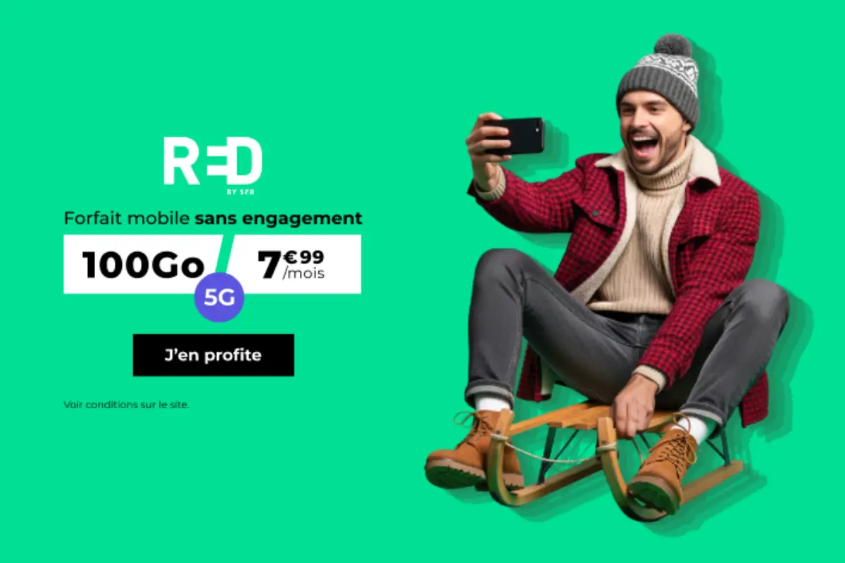 le forfait red 100go à 7 euros 99