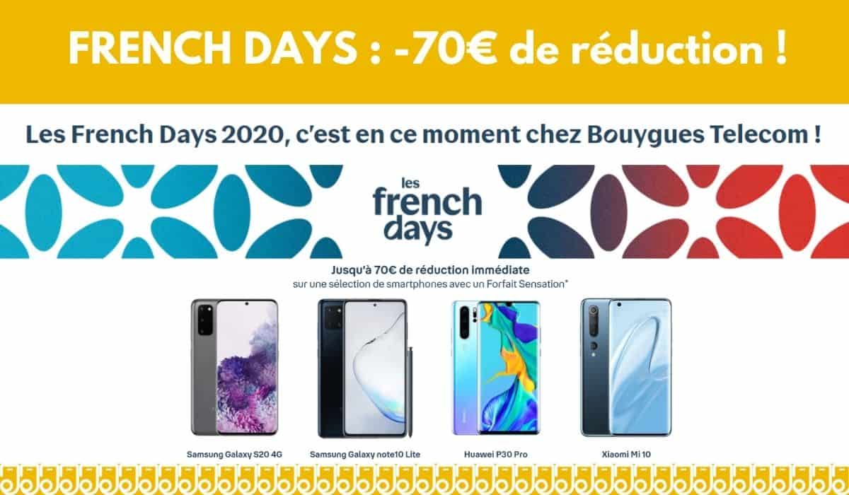 FRENCH DAYS : jusqu'à -70€ de réduction immédiate sur smartphones !