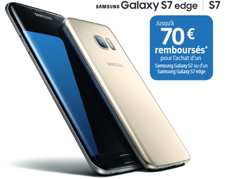 Le Samsung Galaxy S7 ou S7 Edge au meilleur prix chez Sosh avec une ODR de 70 euros 