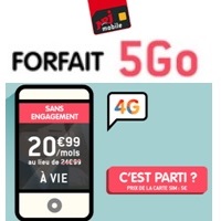 Dernier week-end pour profiter de la remise de 4€ sur le forfait 4G 5Go chez NRJ Mobile ! 