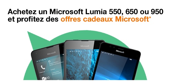Bon plan Orange : Un microsoft Lumia acheté, un accessoire offert