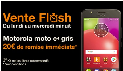 Bon plan : le Moto E4 à moins de 120 euros sans abonnement