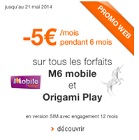 Un forfait bloqué M6 Mobile à 4.99€ pendant 6 mois en exclu web !