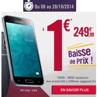 Baisse de prix sur le Samsung Galaxy S5 Mini : 1€ au lieu de 249.99€ chez Virgin pendant 20 jours