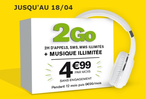 Le forfait sans engagement La Poste Mobile avec 2Go à 5 euros prolongé jusqu’au 25 avril