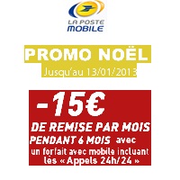 Les promotions de Noël chez La Poste Mobile : remise de 15€ sur les forfaits illimités
