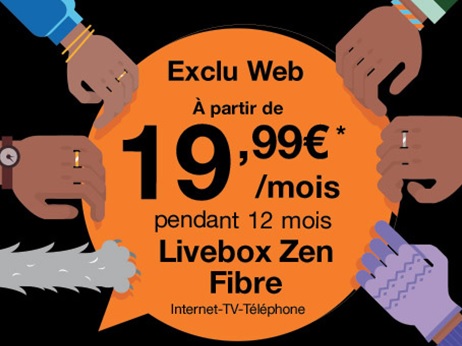 Orange prolonge les promos sur ses offres Livebox Fibre à partir de 19.99 euros