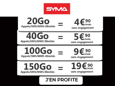 Forfaits Syma Mobile 