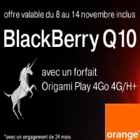 Bon plan 4G Orange : Le Blackberry Q10 en promotion !