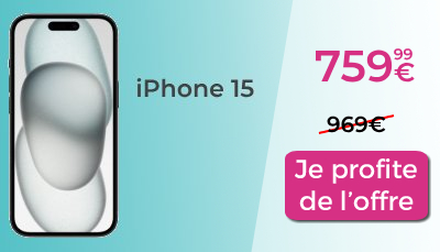 Offre Black Friday Rakuten iPhone 15