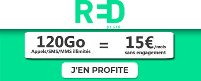 red by sfr promo forfait 120 go