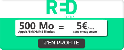 Forfait RED 500 Mo