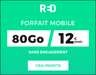 Forfait RED 80 Go à 12 euros