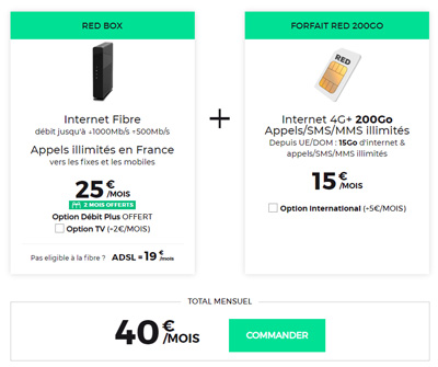 BOX RED + forfait mobile