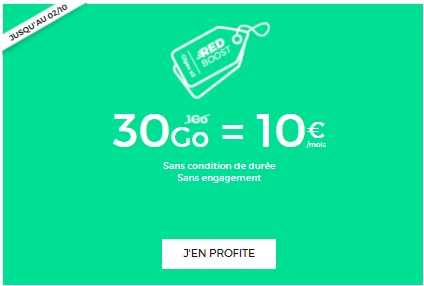 Nouveautés RED by SFR : Forfait RED 30Go à 10 euros et un forfait avec 50h d'appels à 5 euros