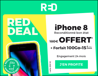 iphone 8 offert chez Red by sfr avec le red deal