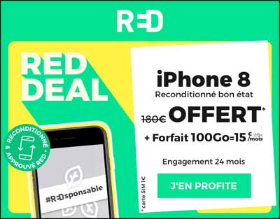 iphone 8 offert chez red by sfr