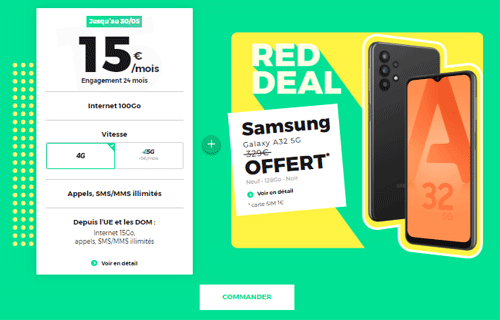 Red deal samsung A32 5G