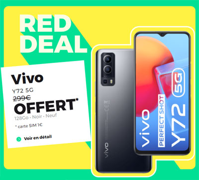 smartphone Vivo Y72 5G offert avec red deal