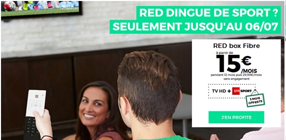 Internet SFR : derniers jours pour profiter de la Box RED à 15 euros par mois