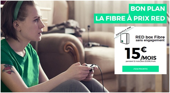 SFR : L'offre RED Fibre à 15€ par mois prolongée jusqu'au 06 juin 