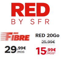Box et mobile : La formule Fibre + forfait 4G avec 20Go à 45.98€ disponible chez Red de SFR !