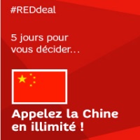 #REDdeal : Appels illimités vers la chine avec le forfait  Red 3Go !