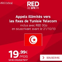 Forfait Mobile Red : Du 14 au 20 octobre appels illimités vers la Tunisie !