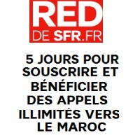 Forfait Mobile RED : Appels illimités vers le Maroc du 1er au 05 Août !