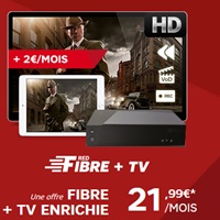 RED Fibre by SFR : La TV s’enrichit avec le lancement d’un nouveau boitier à 2€ par mois !