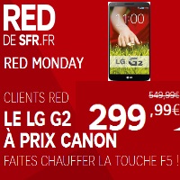 RED Monday : Le LG G2 à prix incroyable de 299.99€ sans engagement !