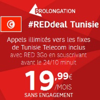 Forfait Mobile Red : Appels illimités vers la Tunisie prolongés jusqu’au 24 octobre !