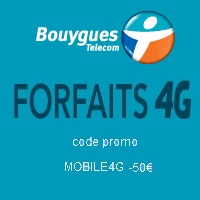 Réduction de 50€ pour l’achat d’un mobile 4G chez Bouygues Telecom !