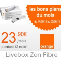 Bon plan Orange Internet : 10€ de remise sur la Livebox Zen Fibre 
