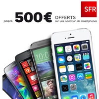 [Rentrée SFR] Jusqu'à 500€ offerts sur 10 smartphones !