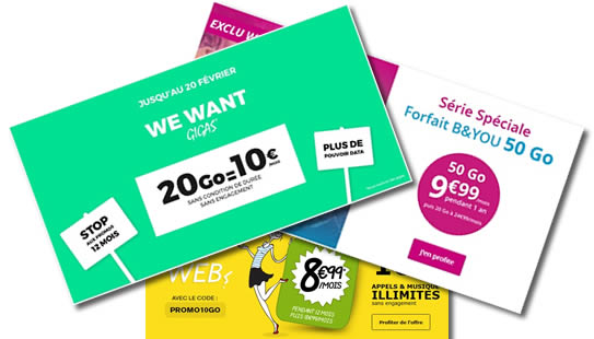 Red by SFR Vs B&You : Profitez des promos sur les forfaits illimités sans engagement