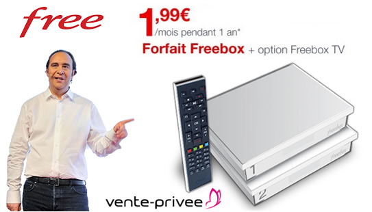 Vente privée Free : la Freebox Crystal à moins de 2 euros par mois !