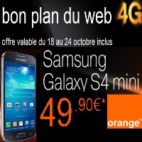 Bon plan Orange : Le Samsung Galaxy S4 mini en promotion !