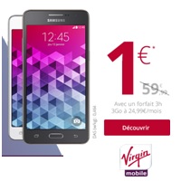 Bon plan Virgin : Le Galaxy Grand Prime 4G à 1€ jusqu'au 31 Mars