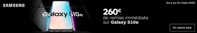 Samsung Galaxy S10 promo Boulanger
