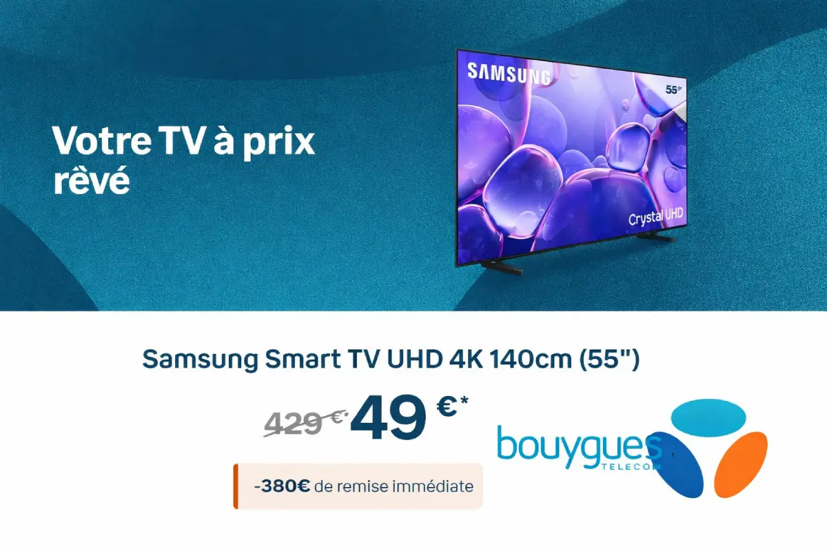 smart tv samsung offre bbox bouygues telecom