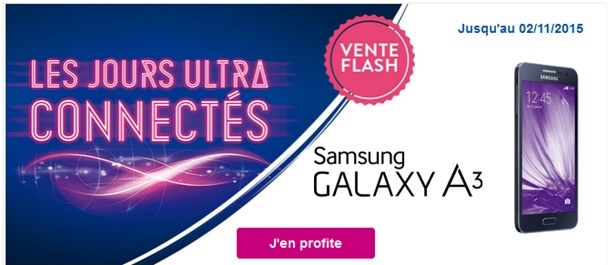 Samsung Galaxy A3 en vente flash chez Bouygues Telecom !