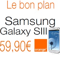 Bon plan Orange : Baisse de prix sur le Samsung Galaxy S3