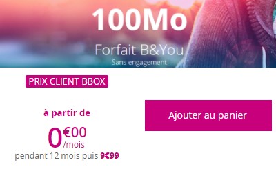 Forfait B&You à 0? clients BBOX