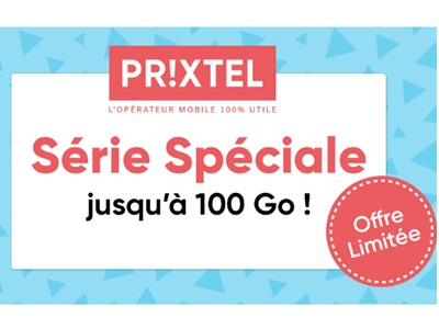 Forfait mobile : La Série Spéciale Prixtel de 10Go à 100 Go dès 6.99 euros expire bientôt